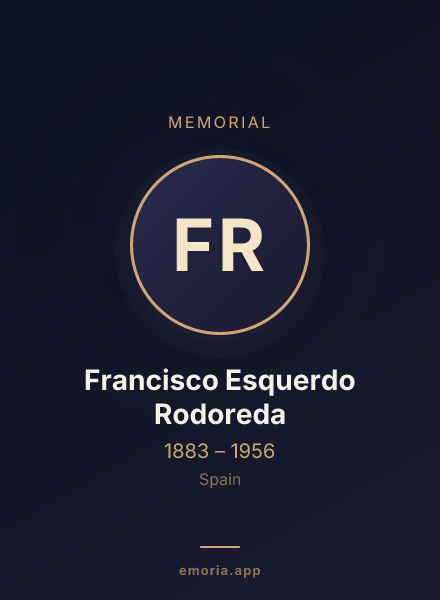 Memorial portrait of Francisco Esquerdo Rodoreda