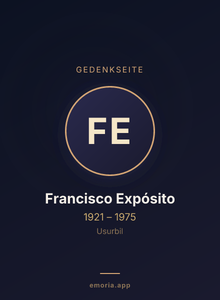 Gedenkportrait von Francisco Expósito