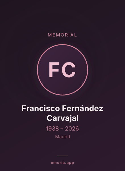 Memorial portrait of Francisco Fernández Carvajal