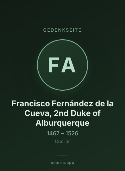 Gedenkportrait von Francisco Fernández de la Cueva, 2nd Duke of Alburquerque