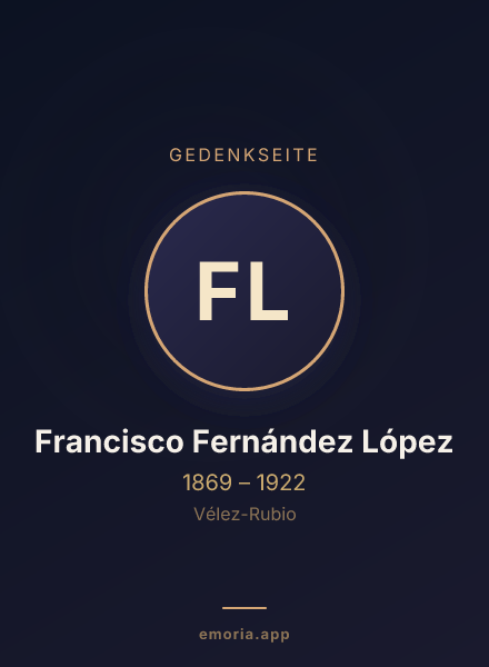 Gedenkportrait von Francisco Fernández López
