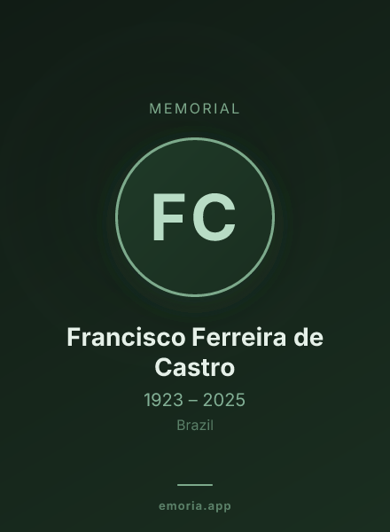 Memorial portrait of Francisco Ferreira de Castro