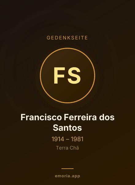 Gedenkportrait von Francisco Ferreira dos Santos