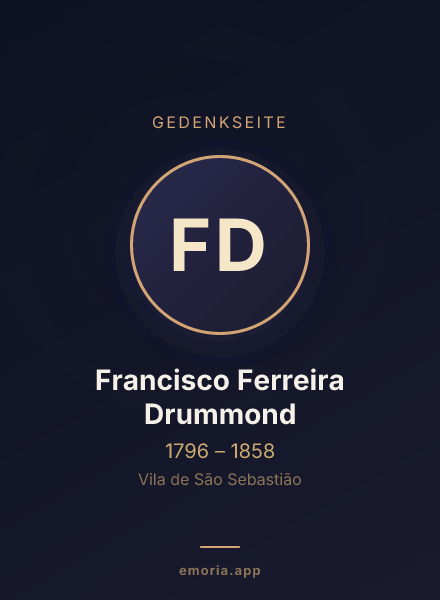 Gedenkportrait von Francisco Ferreira Drummond