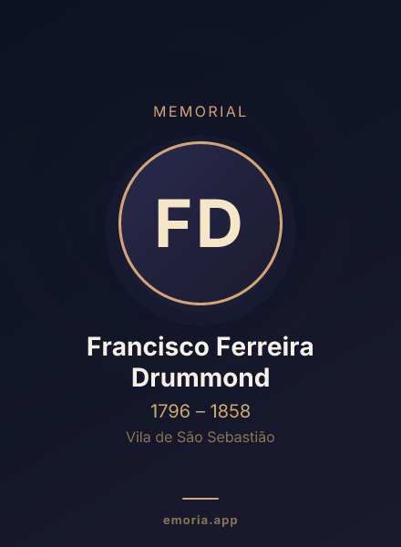 Memorial portrait of Francisco Ferreira Drummond
