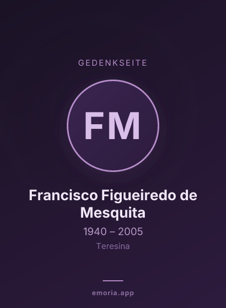 Gedenkportrait von Francisco Figueiredo de Mesquita