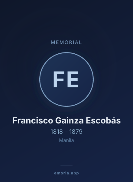 Memorial portrait of Francisco Gainza Escobás