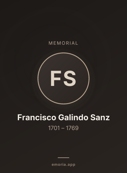Memorial portrait of Francisco Galindo Sanz