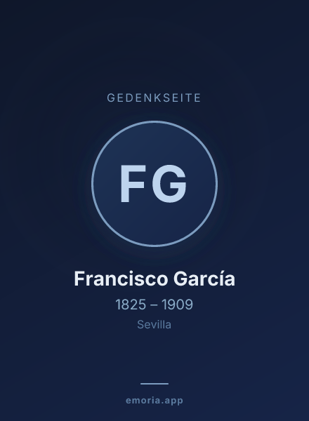 Gedenkportrait von Francisco García