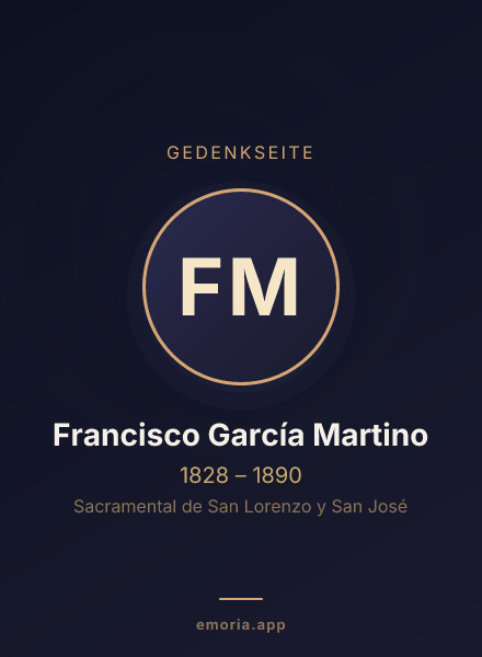 Gedenkportrait von Francisco García Martino
