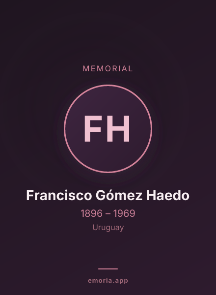 Memorial portrait of Francisco Gómez Haedo
