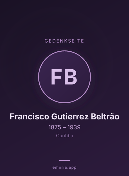 Gedenkportrait von Francisco Gutierrez Beltrão