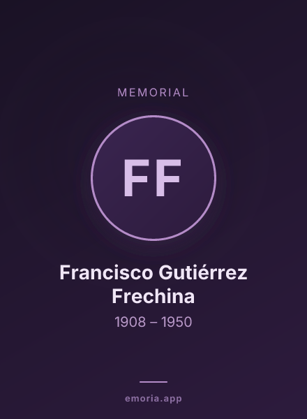 Memorial portrait of Francisco Gutiérrez Frechina