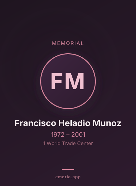 Memorial portrait of Francisco Heladio Munoz