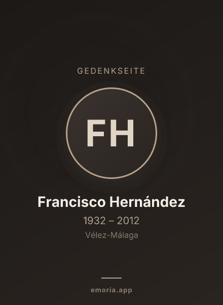 Gedenkportrait von Francisco Hernández