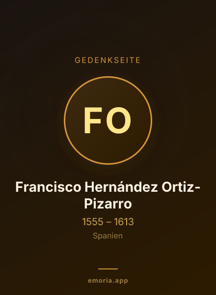 Gedenkportrait von Francisco Hernández Ortiz-Pizarro