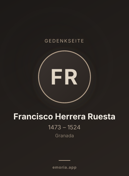 Gedenkportrait von Francisco Herrera Ruesta