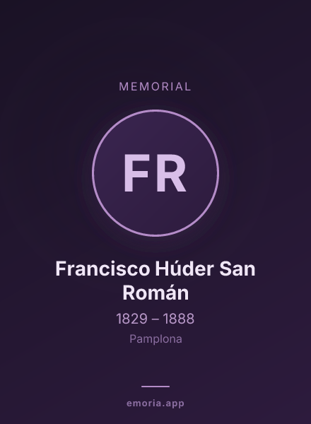Memorial portrait of Francisco Húder San Román