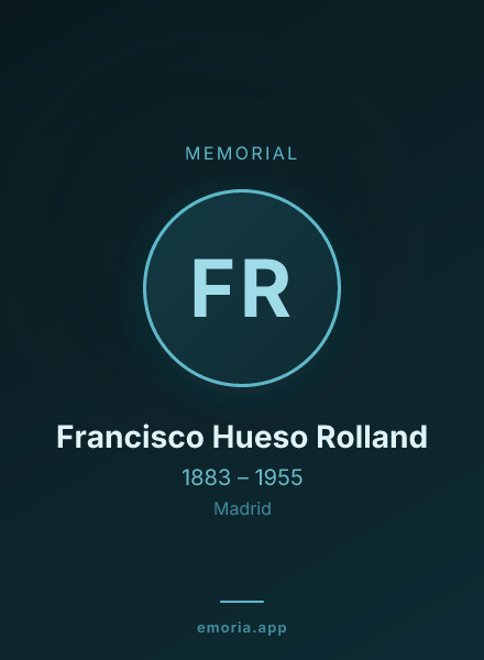 Memorial portrait of Francisco Hueso Rolland