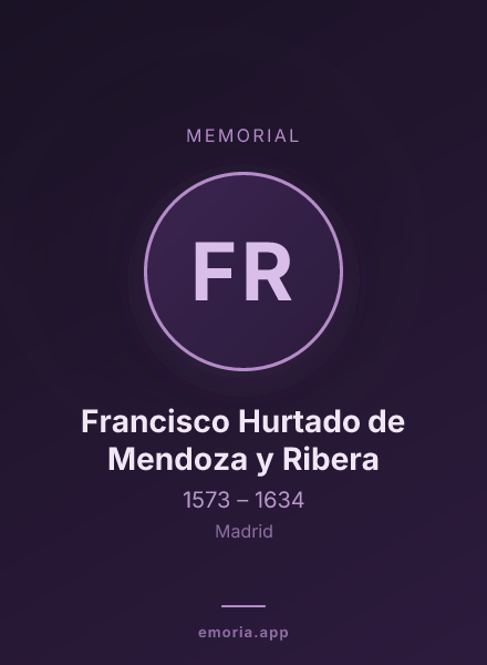 Memorial portrait of Francisco Hurtado de Mendoza y Ribera