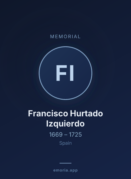 Memorial portrait of Francisco Hurtado Izquierdo