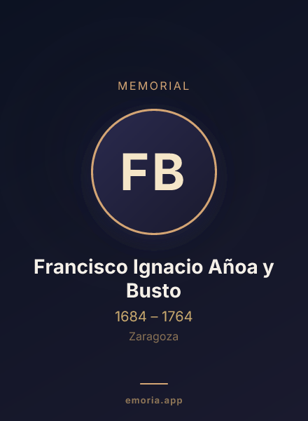 Memorial portrait of Francisco Ignacio Añoa y Busto