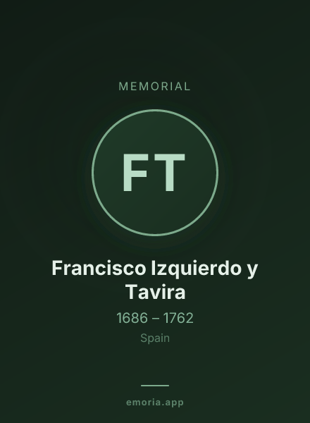 Memorial portrait of Francisco Izquierdo y Tavira