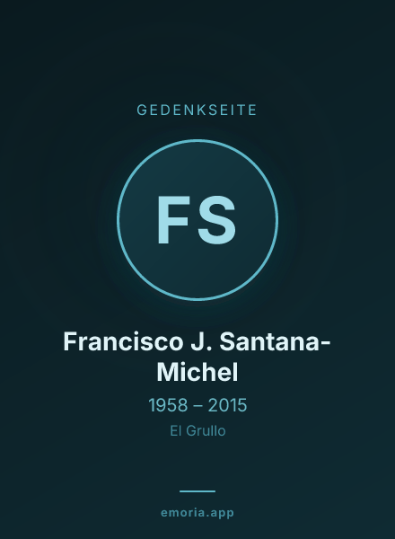 Gedenkportrait von Francisco J. Santana-Michel