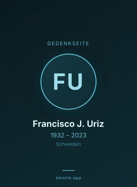 Gedenkportrait von Francisco J. Uriz