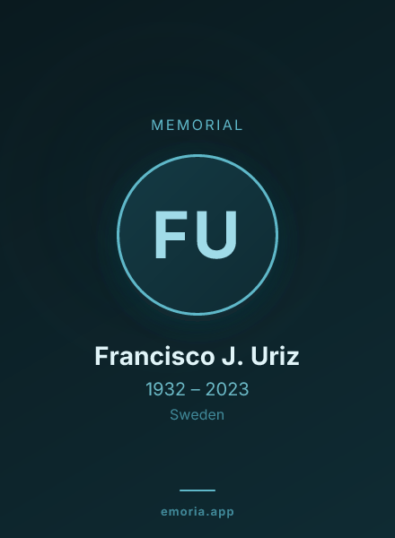Memorial portrait of Francisco J. Uriz