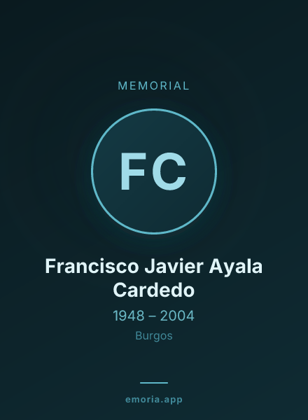 Memorial portrait of Francisco Javier Ayala Cardedo
