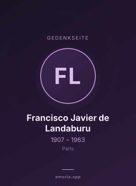 Gedenkportrait von Francisco Javier de Landaburu