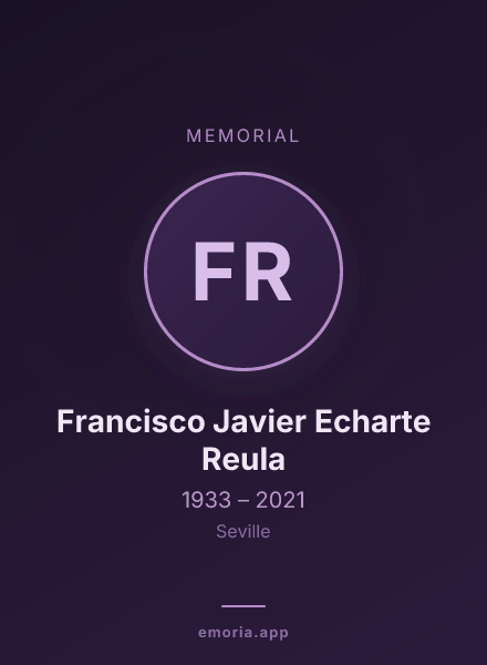 Memorial portrait of Francisco Javier Echarte Reula