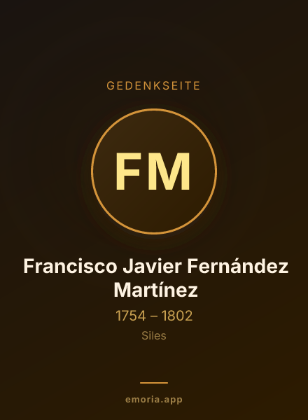 Gedenkportrait von Francisco Javier Fernández Martínez