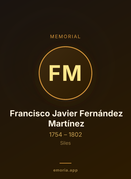 Memorial portrait of Francisco Javier Fernández Martínez