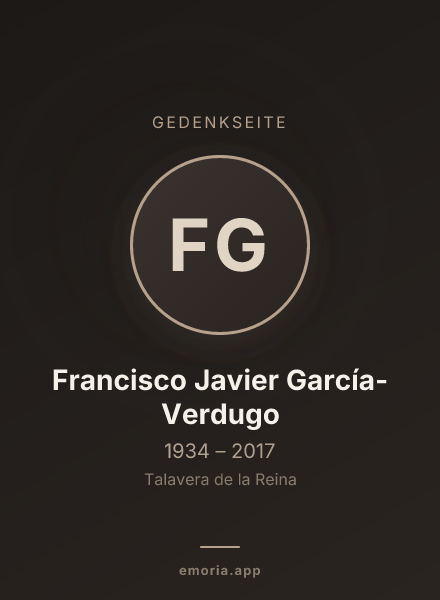 Gedenkportrait von Francisco Javier García-Verdugo