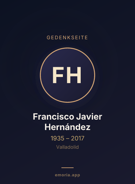 Gedenkportrait von Francisco Javier Hernández