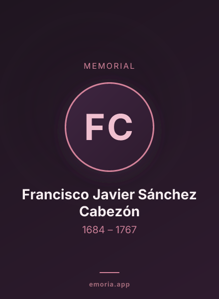 Memorial portrait of Francisco Javier Sánchez Cabezón