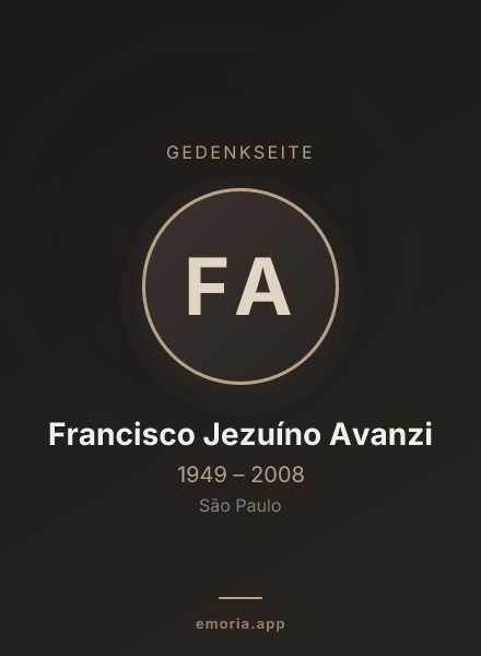 Gedenkportrait von Francisco Jezuíno Avanzi
