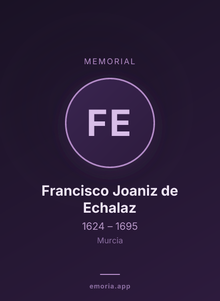 Memorial portrait of Francisco Joaniz de Echalaz