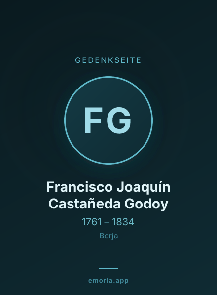 Gedenkportrait von Francisco Joaquín Castañeda Godoy