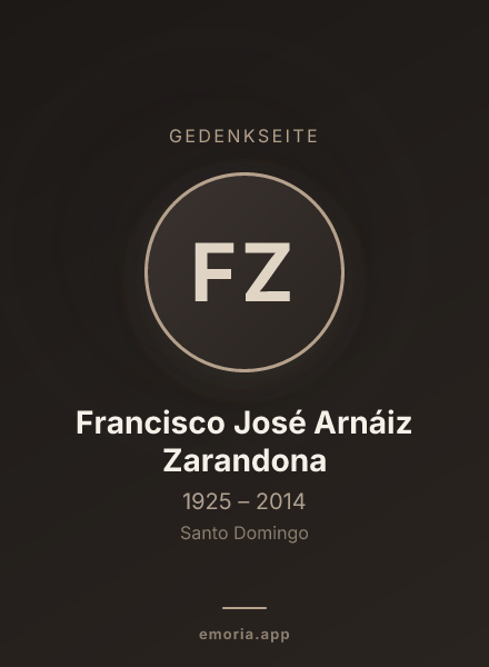 Gedenkportrait von Francisco José Arnáiz Zarandona