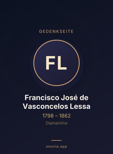 Gedenkportrait von Francisco José de Vasconcelos Lessa
