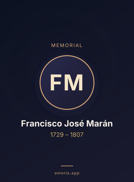 Memorial portrait of Francisco José Marán