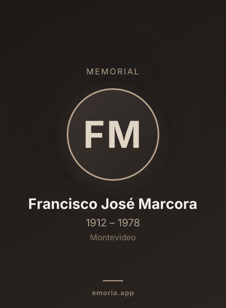 Memorial portrait of Francisco José Marcora