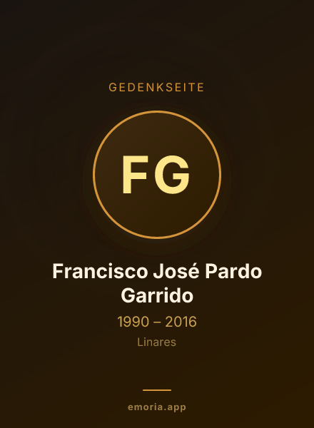Gedenkportrait von Francisco José Pardo Garrido