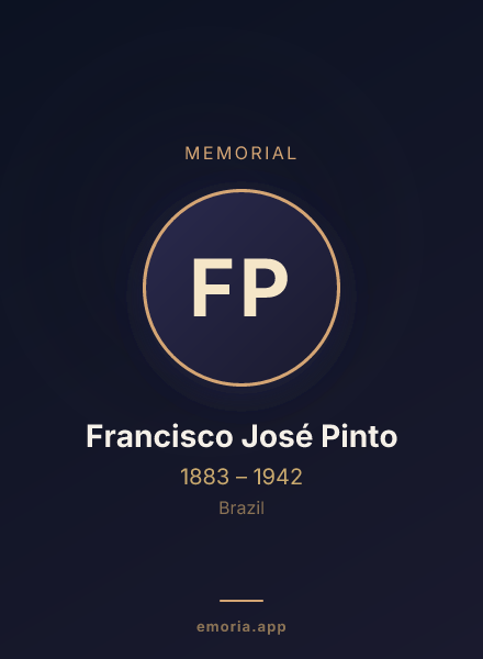 Memorial portrait of Francisco José Pinto
