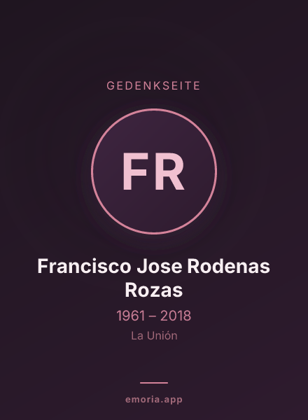 Gedenkportrait von Francisco Jose Rodenas Rozas