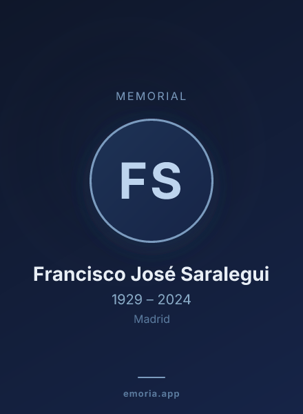 Memorial portrait of Francisco José Saralegui