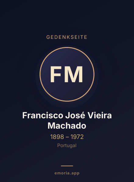 Gedenkportrait von Francisco José Vieira Machado